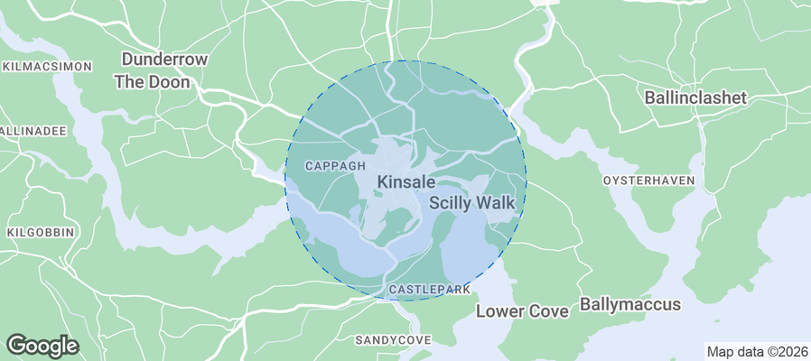 Kinsale Airbnb map